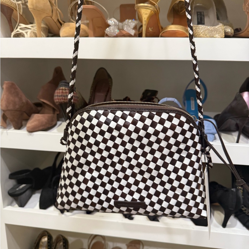 Loeffler Randall Black and White Checkered Purse - NWT